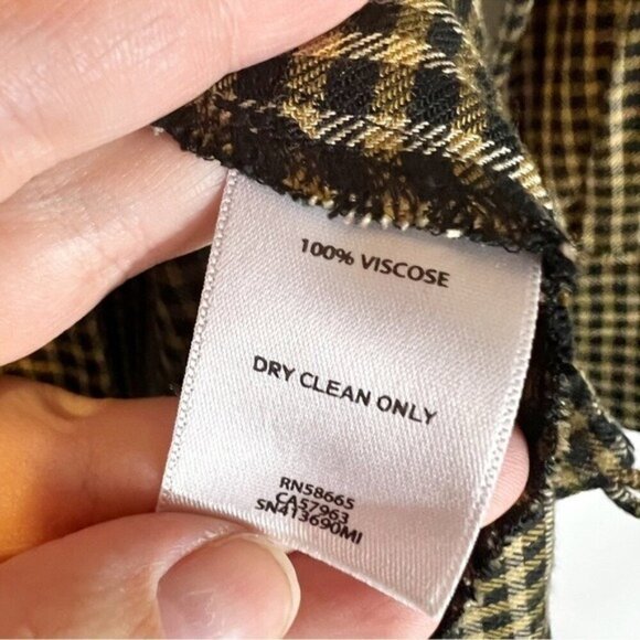 Something Navy Plaid Wrap Style Blazer XS Academia Preppy Collegiate Old Money - Picture 6 of 7